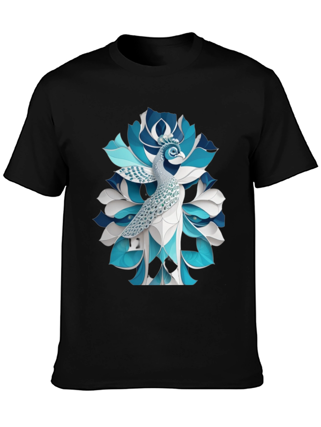 Peacock Graphic T-Shirt - Stylish Bird Tee