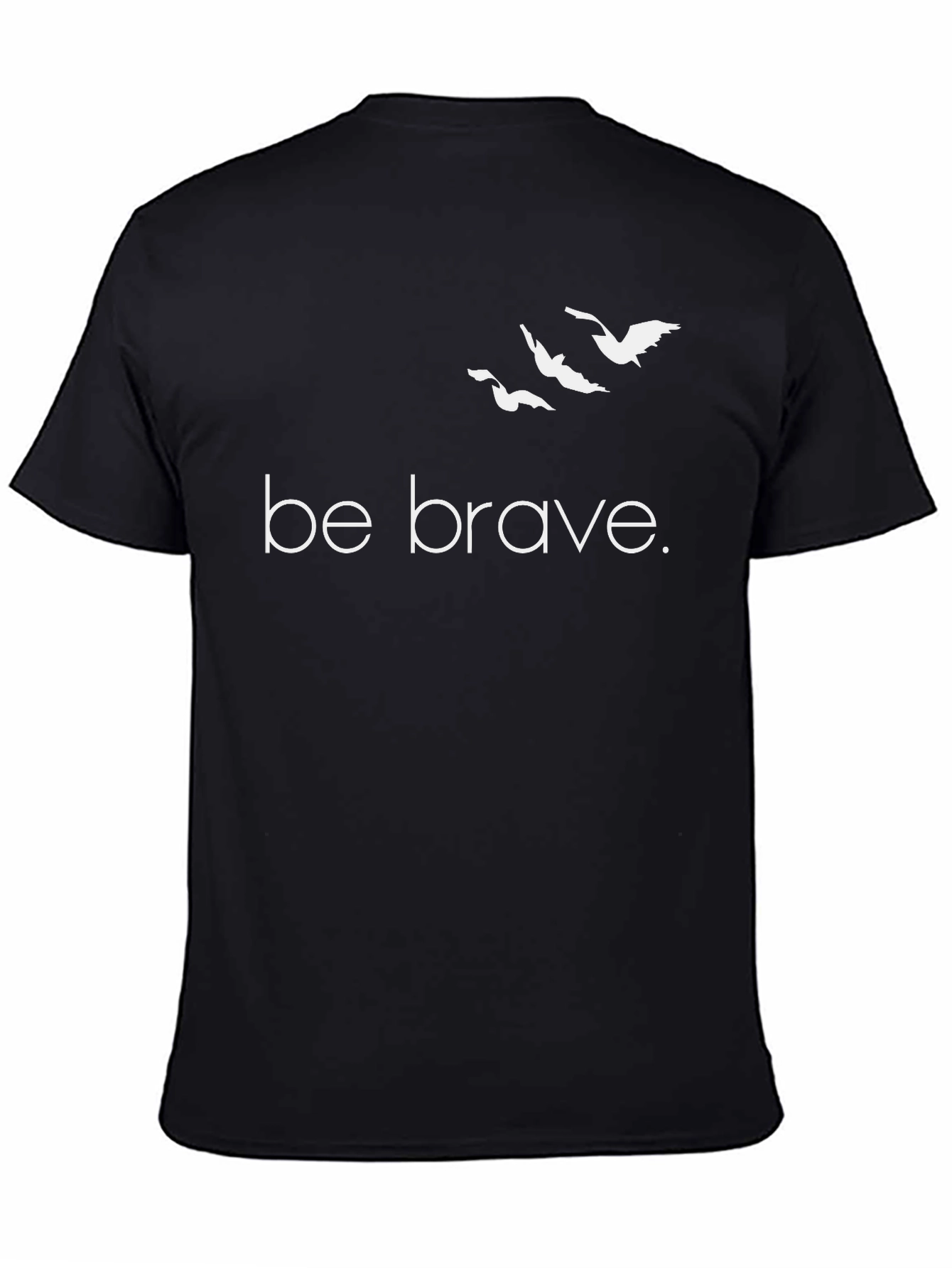 Be Brave Graphic Tee - Mens Black T-Shirt