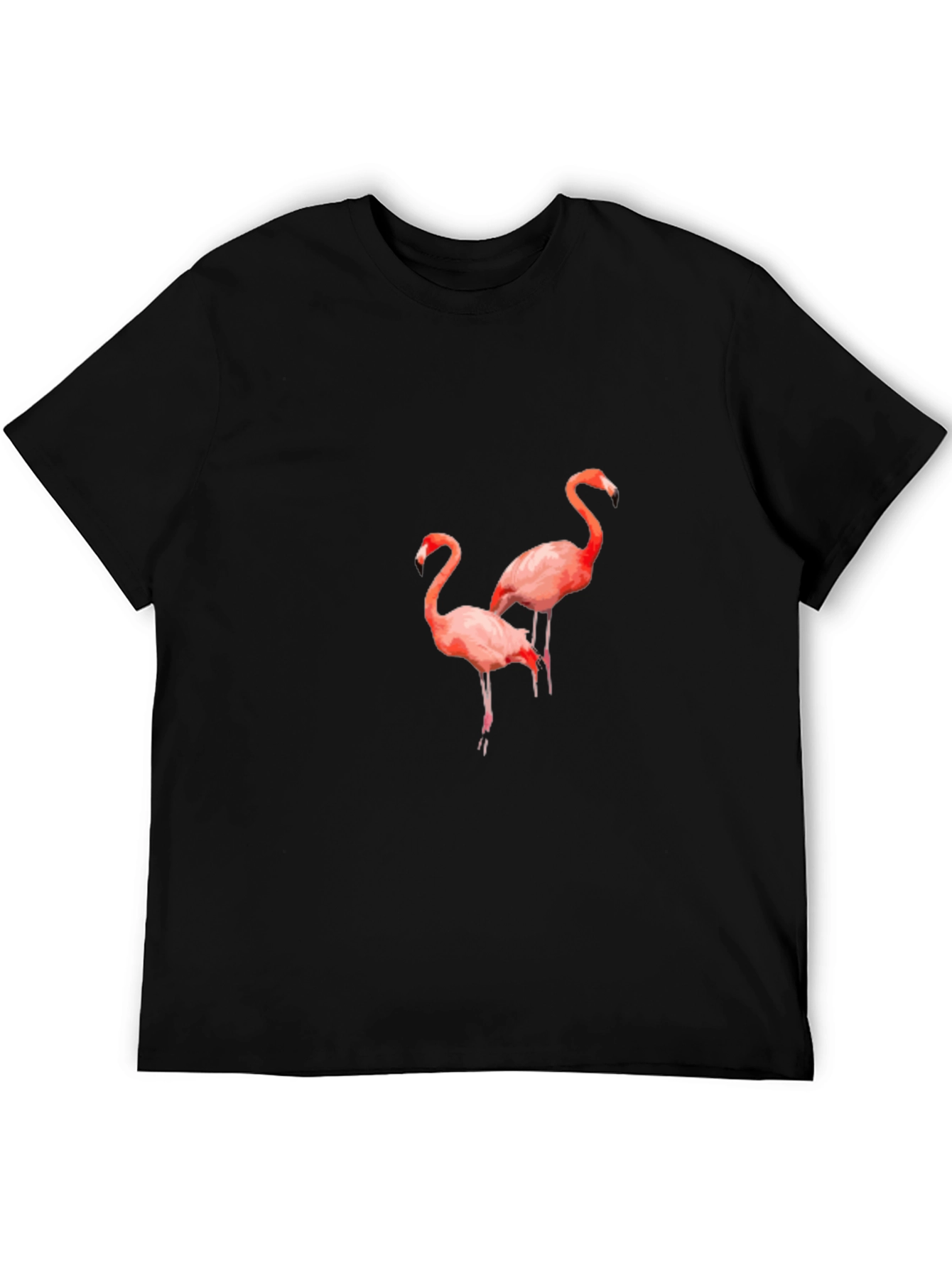 Flamingo Graphic Tee - Stylish Black T-Shirt