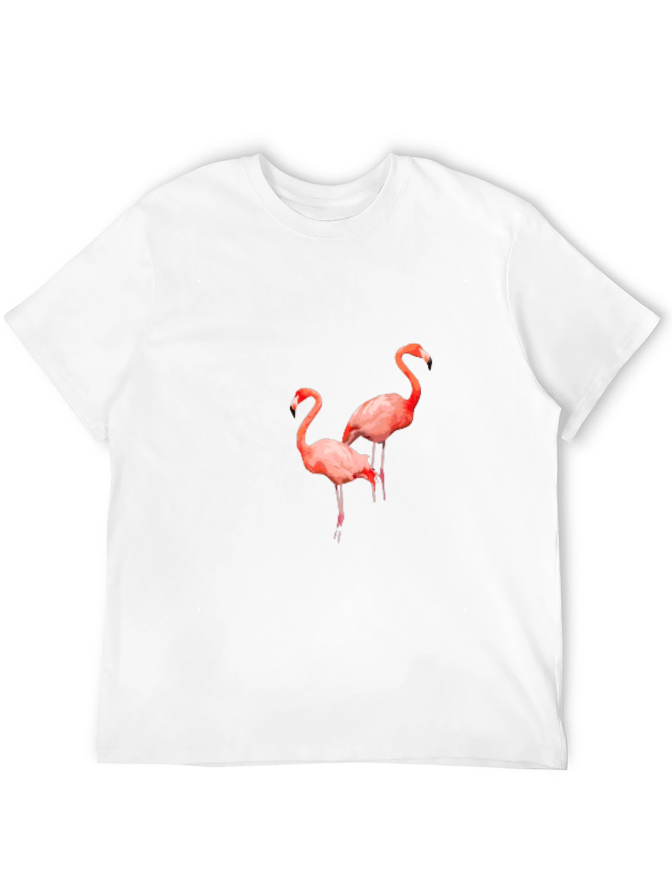 Flamingo Graphic Tee - Stylish Black T-Shirt