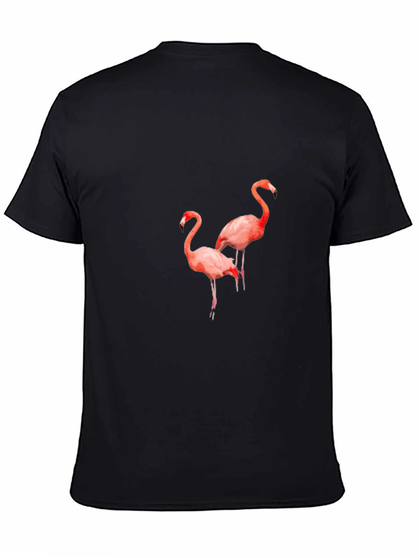 Flamingo Graphic Tee - Stylish Black T-Shirt
