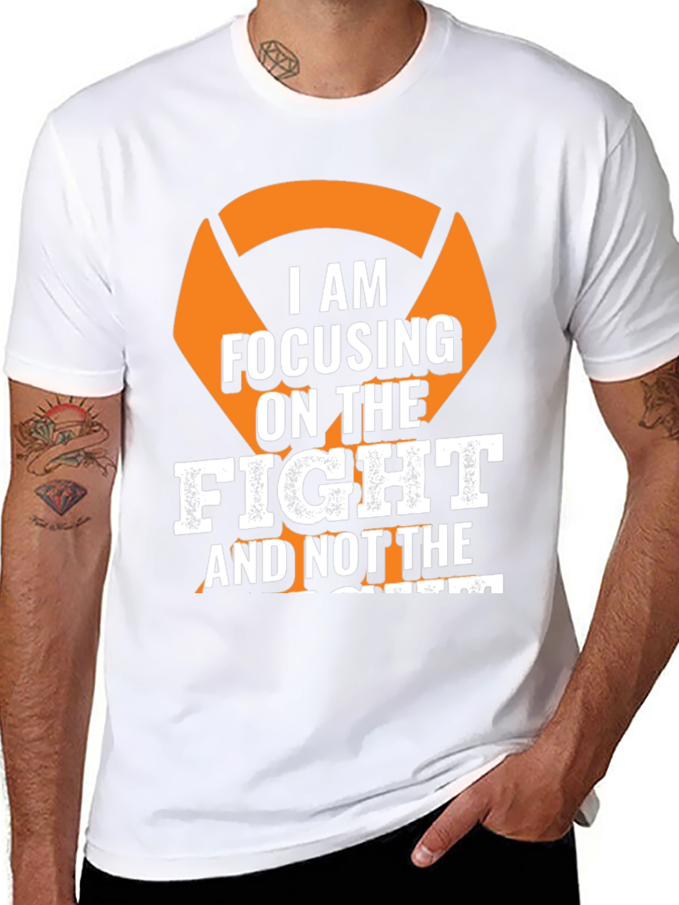 Focus on The Fight T-Shirt - Motivational Tee