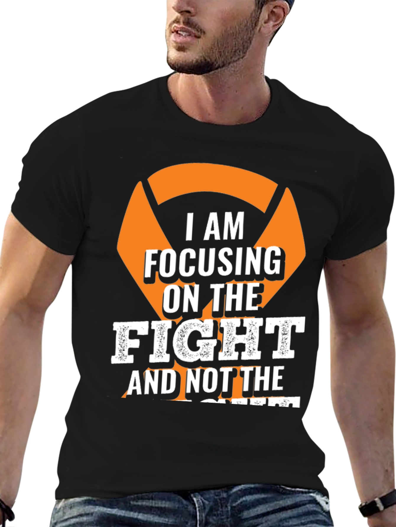 Focus on The Fight T-Shirt - Motivational Tee