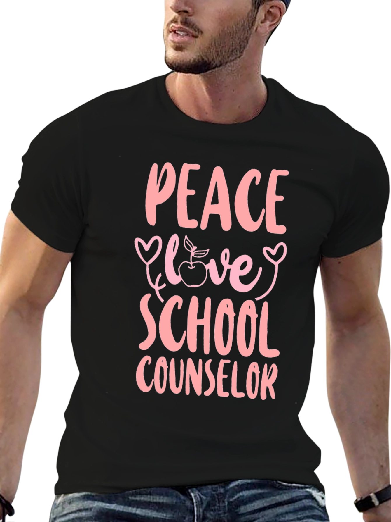Peace Love School Counselor T-Shirt