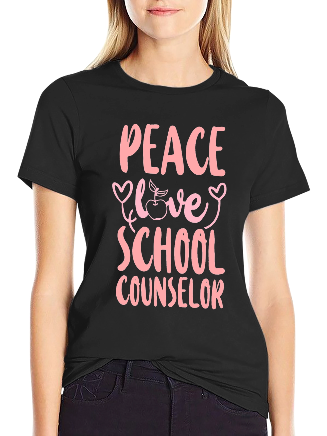 Peace Love School Counselor T-Shirt