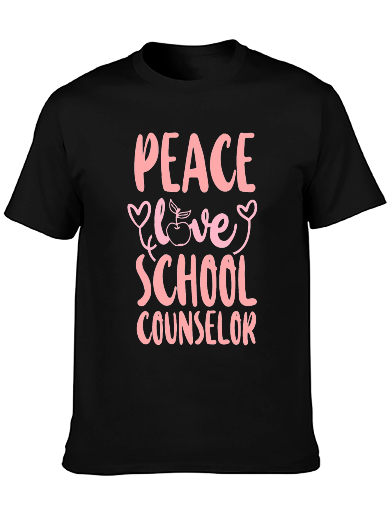 Peace Love School Counselor T-Shirt