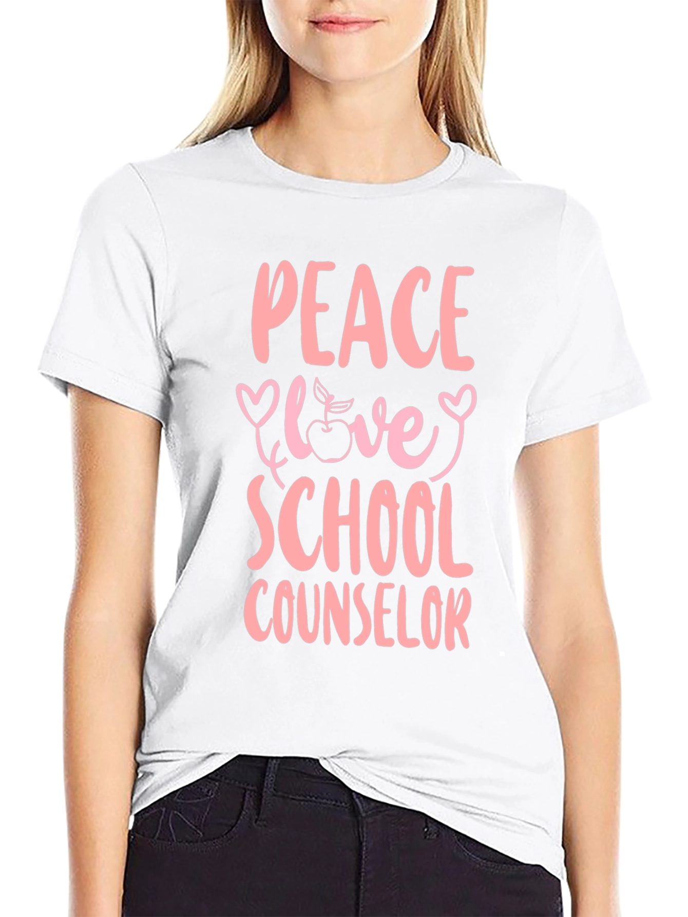 Peace Love School Counselor T-Shirt