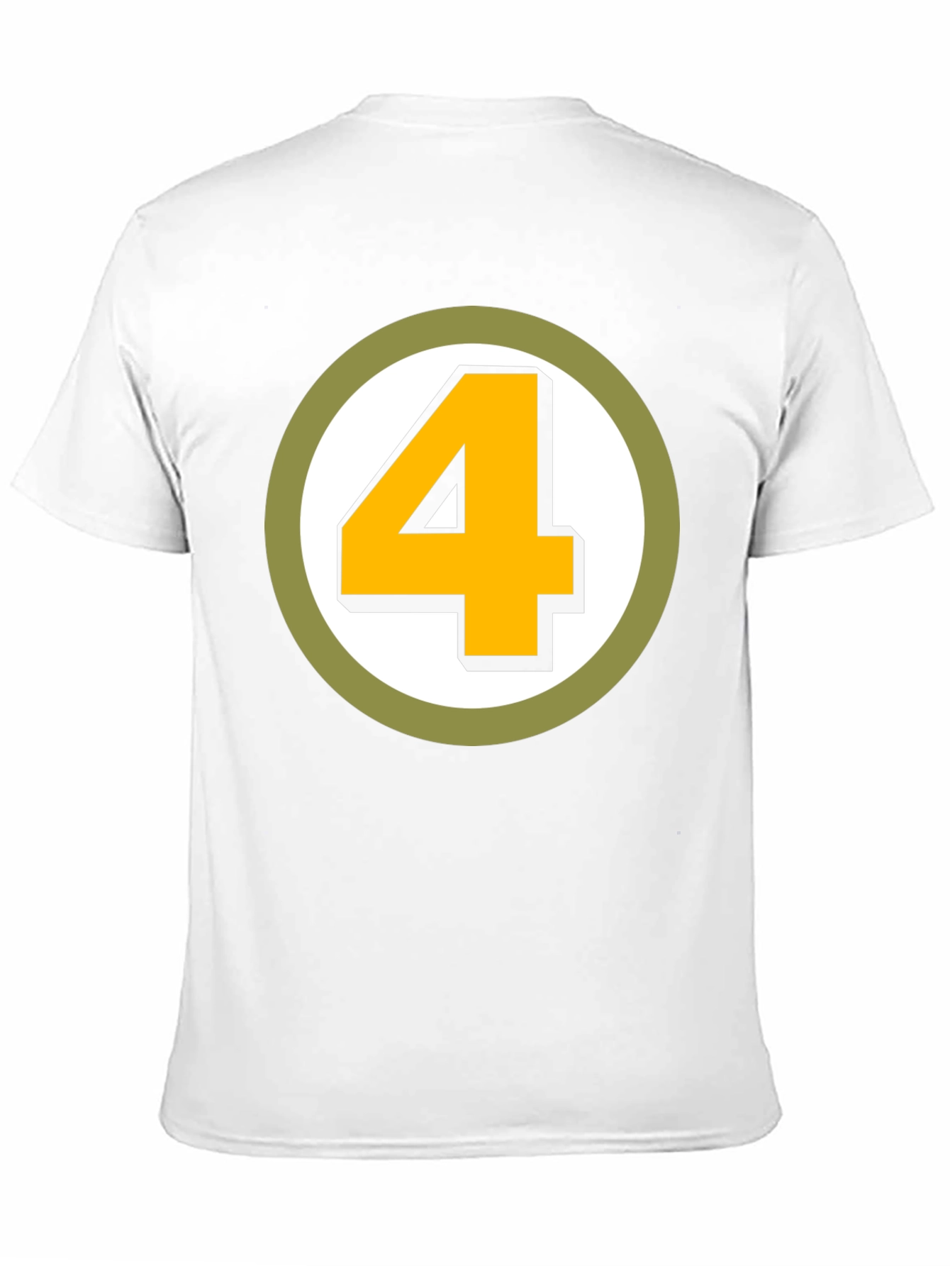 Retro Number 4 Graphic T-Shirt - Black