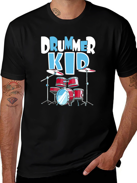Drummer Kid T-Shirt - Music Lover Tee