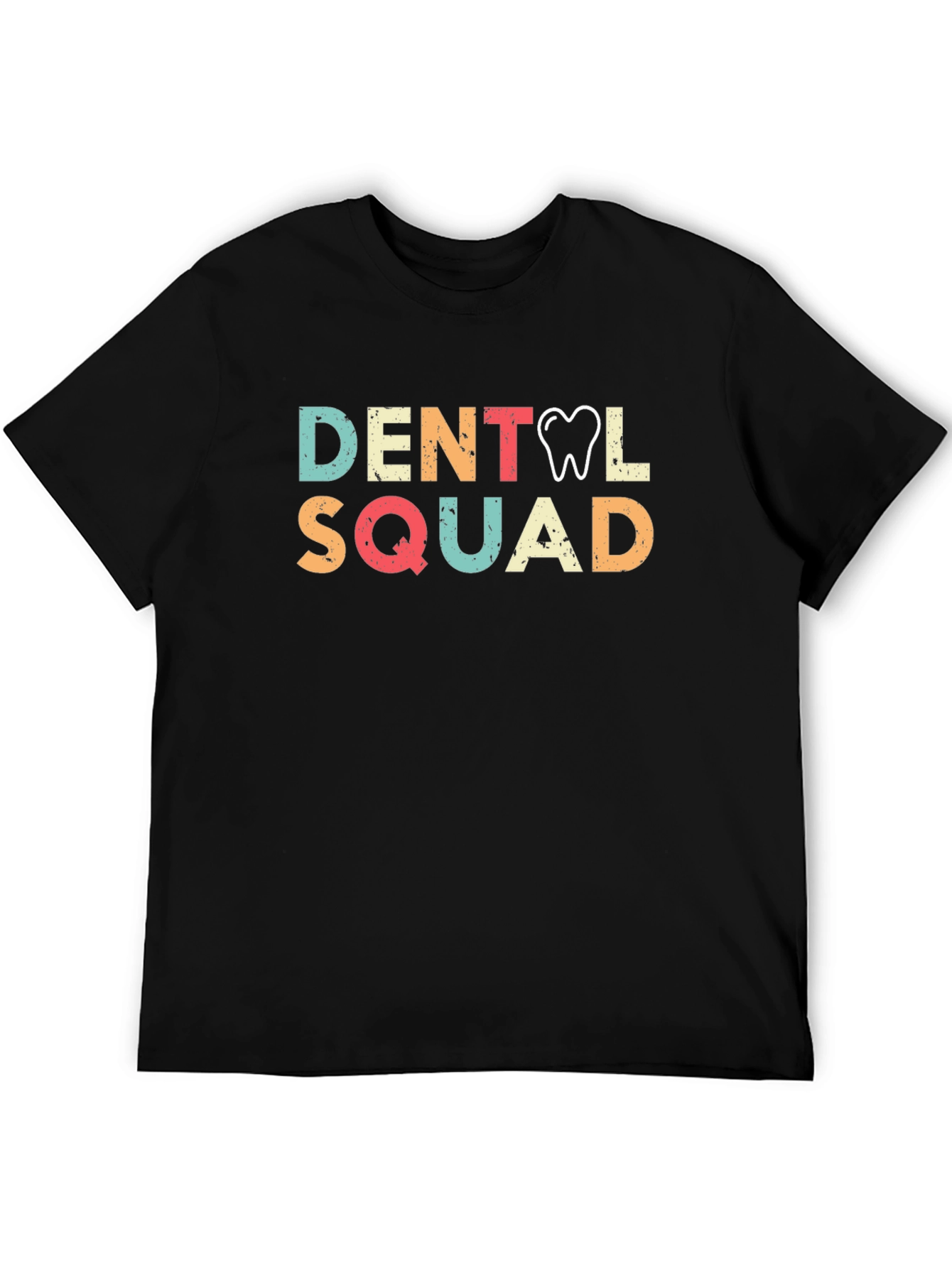 Dental Squad Graphic Tee - Black Cotton T-Shirt
