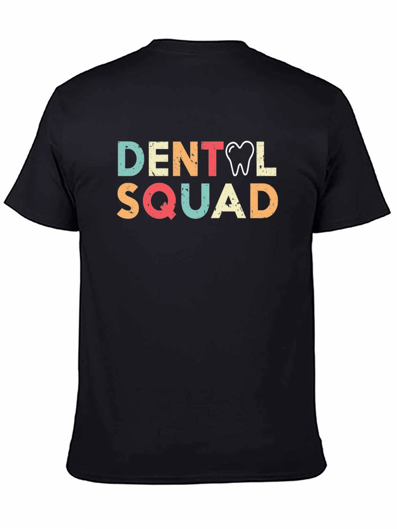 Dental Squad Graphic Tee - Black Cotton T-Shirt