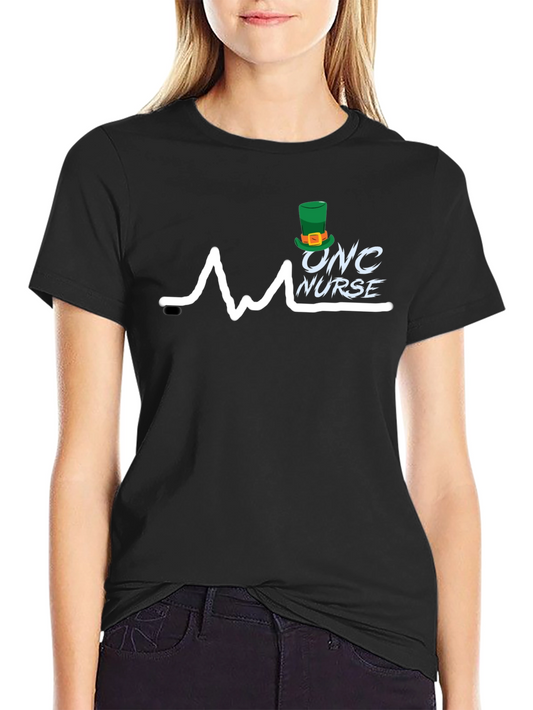 Onc Nurse St. Patricks Day Heartbeat T-Shirt