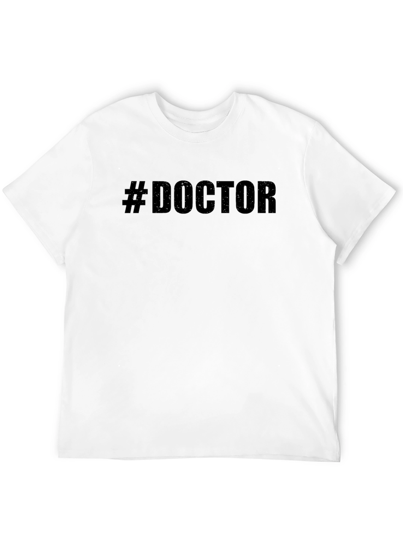 #Doctor Graphic Tee - Black Cotton T-Shirt