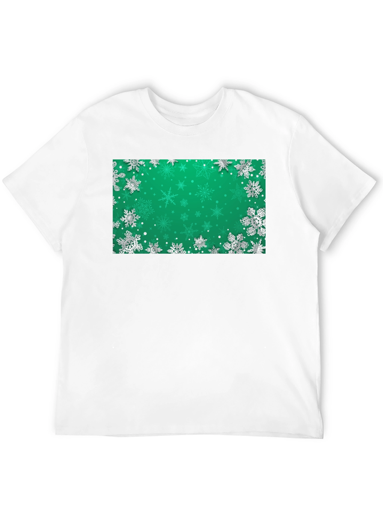 Snowflake Graphic T-Shirt - Holiday Festive Wear