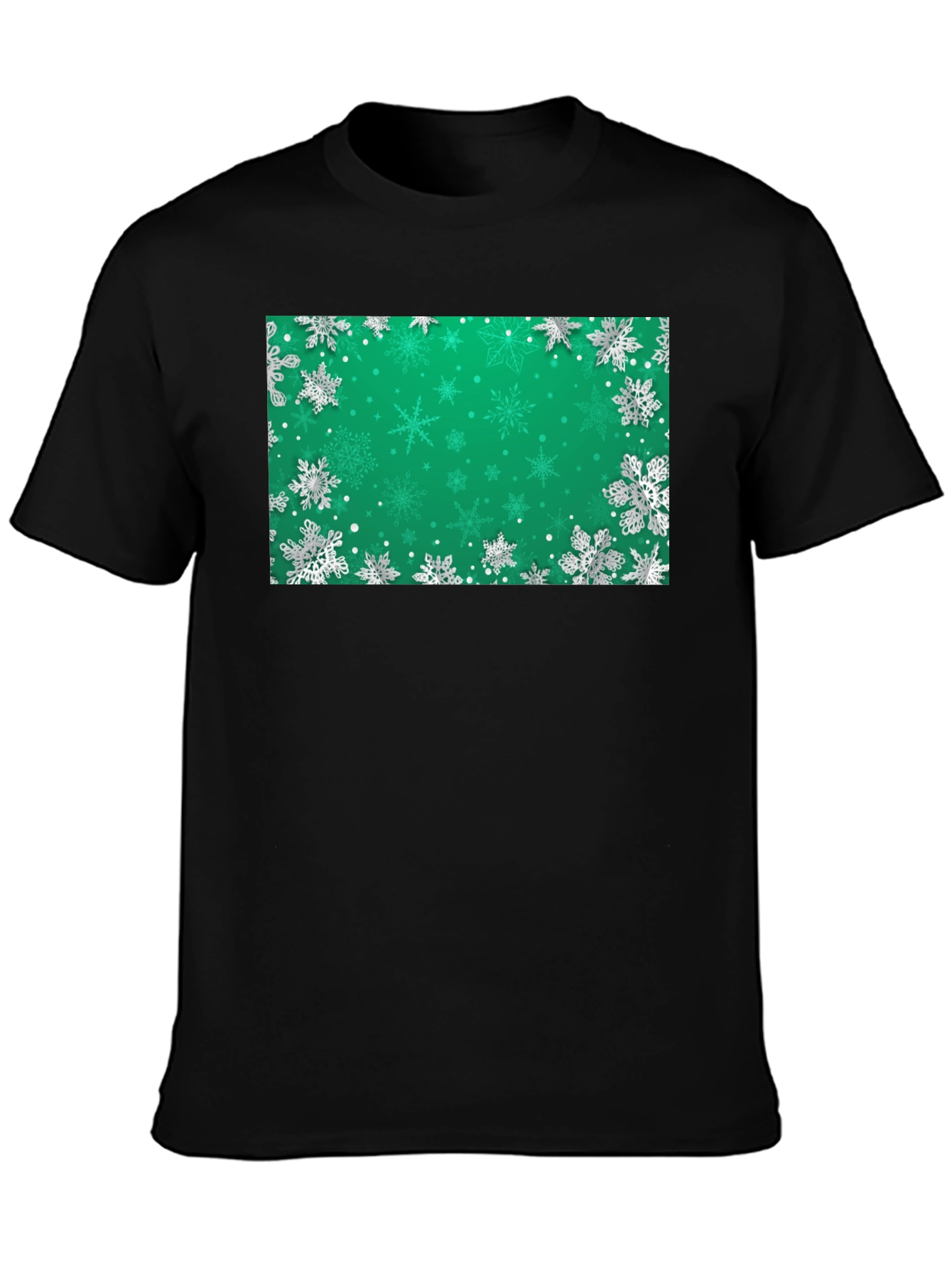 Snowflake Graphic T-Shirt - Holiday Festive Wear