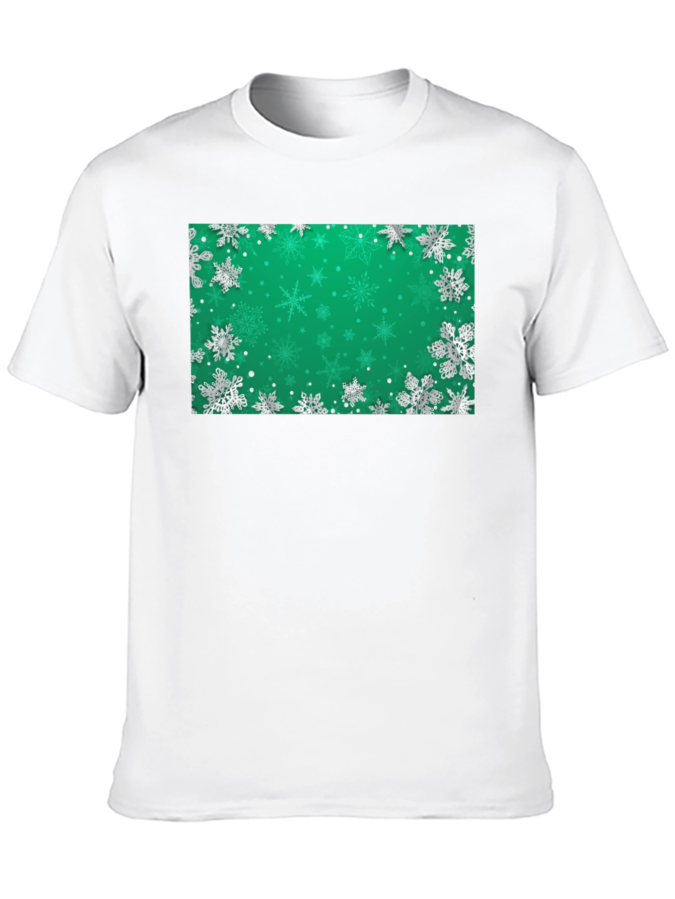 Snowflake Graphic T-Shirt - Holiday Festive Wear