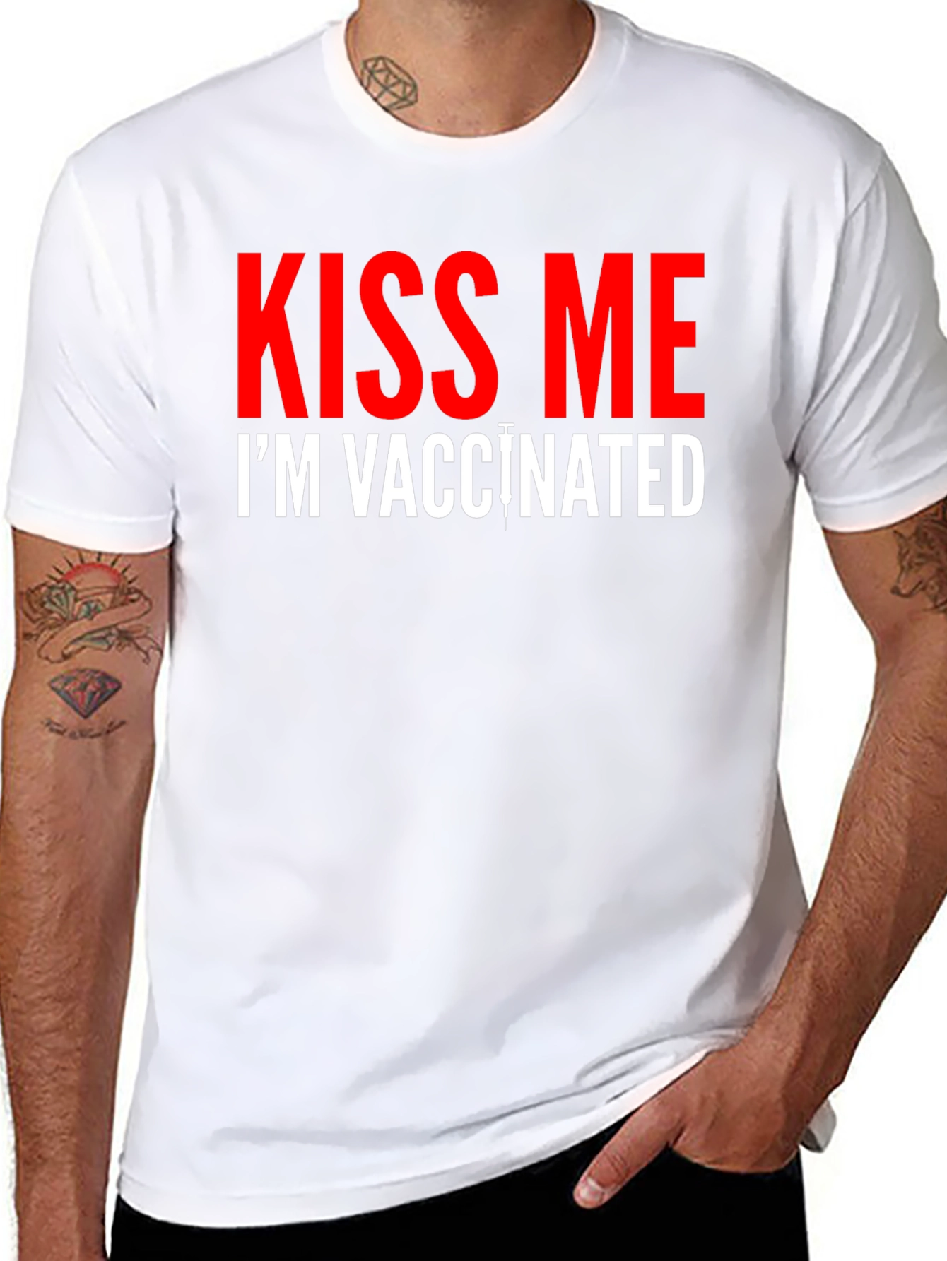 Kiss Me Im Vaccinated T-Shirt