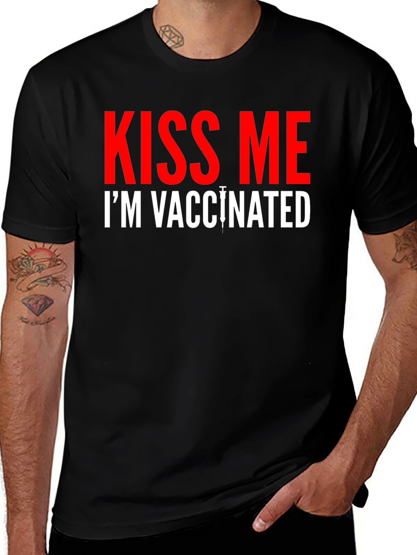 Kiss Me Im Vaccinated T-Shirt