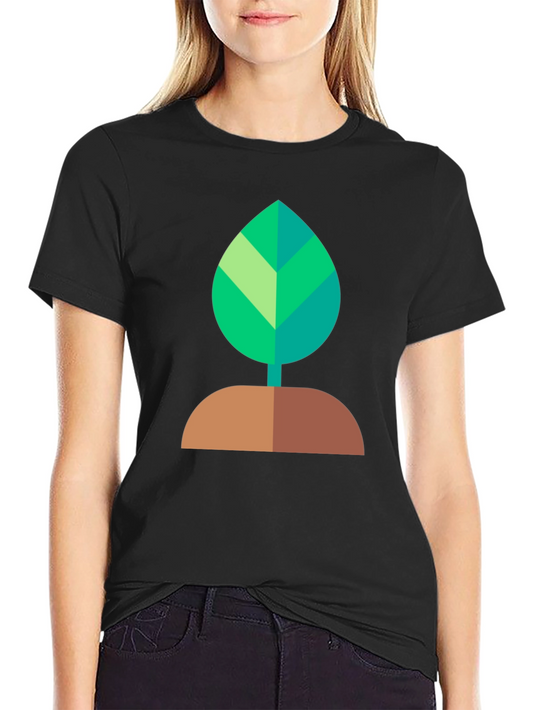 Green Leaf Graphic Tee - Nature Inspired Comfort