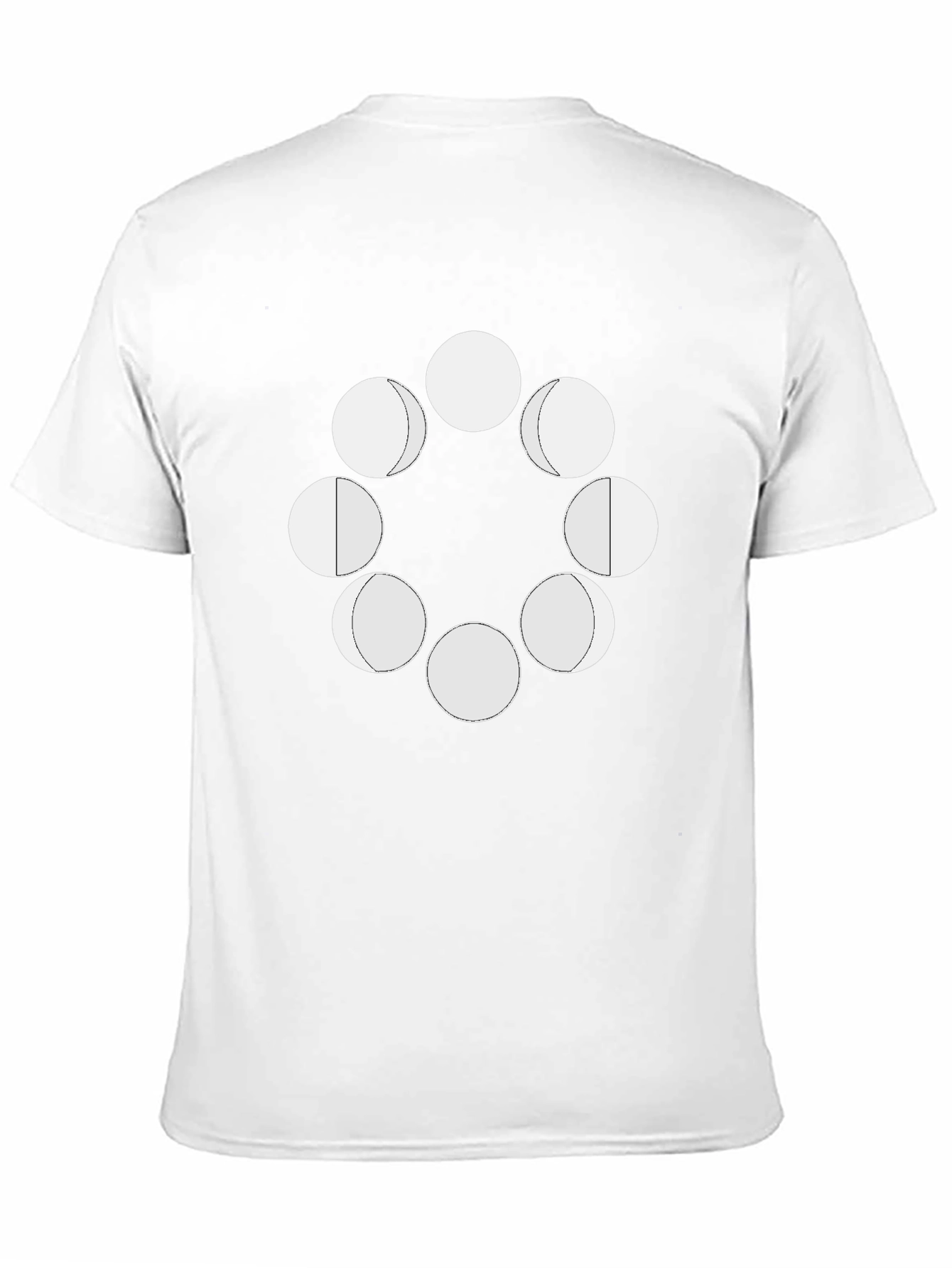 Lunar Cycle Graphic Tee - Black Cotton Comfort