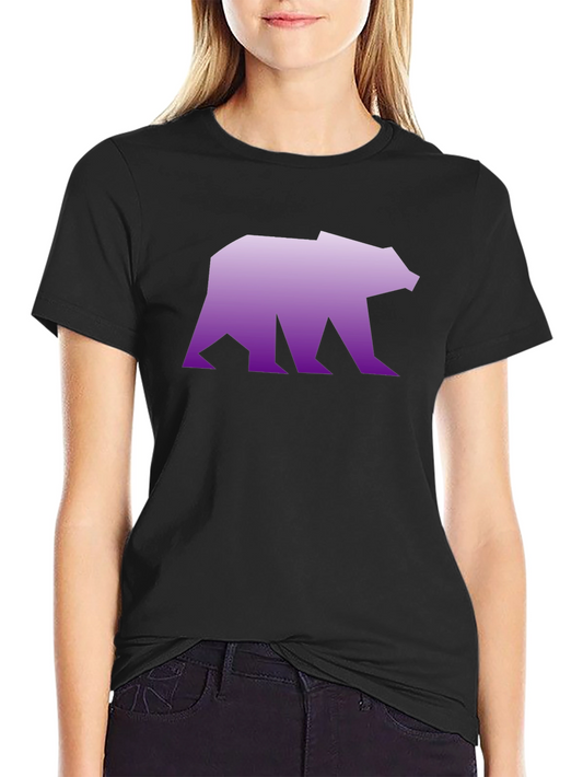 Geometric Bear Graphic Tee - Modern Streetwear