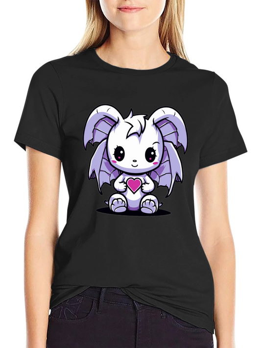 Cute Monster Heart Graphic T-Shirt