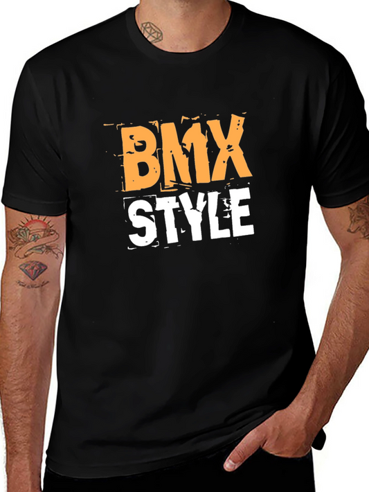 BMX Style Graphic Tee - Black