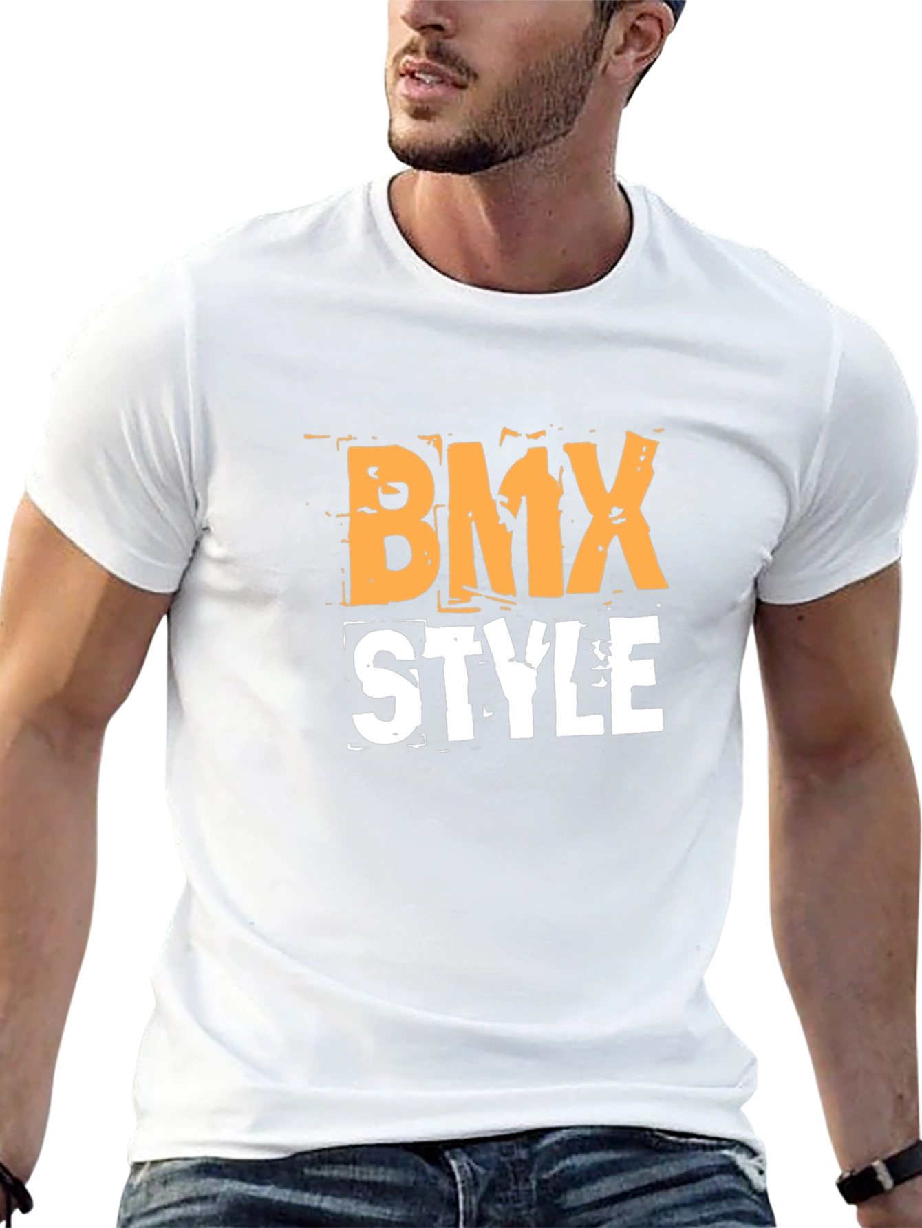 BMX Style Graphic Tee - Black