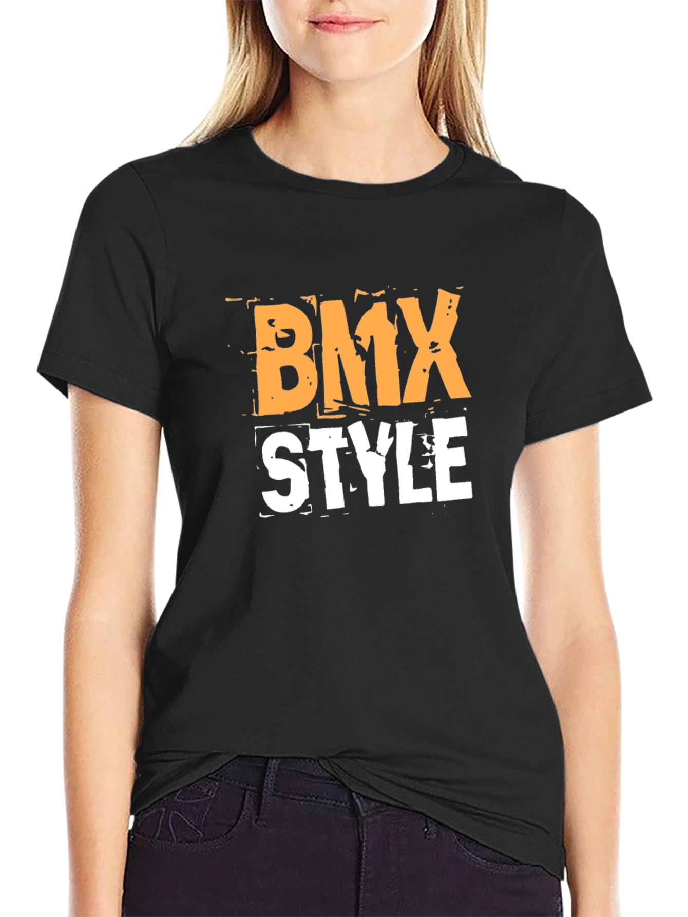 BMX Style Graphic Tee - Black