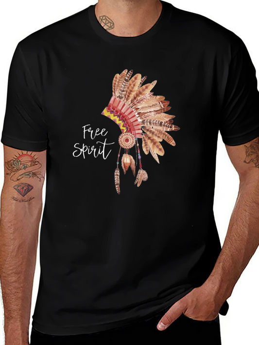Free Spirit Headdress Graphic T-Shirt