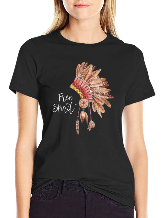 Free Spirit Headdress Graphic T-Shirt