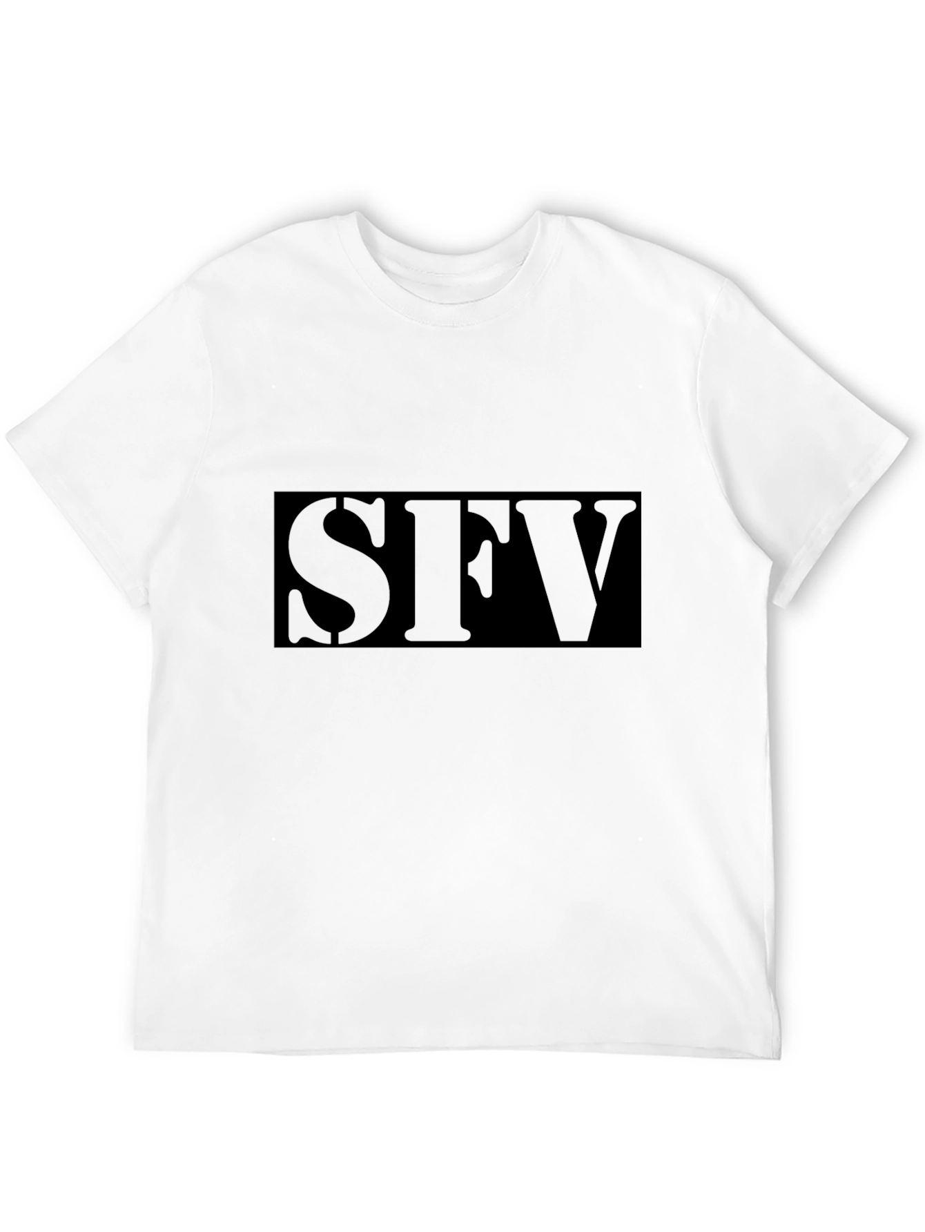 SFV Black Graphic Tee - Mens Casual T-Shirt