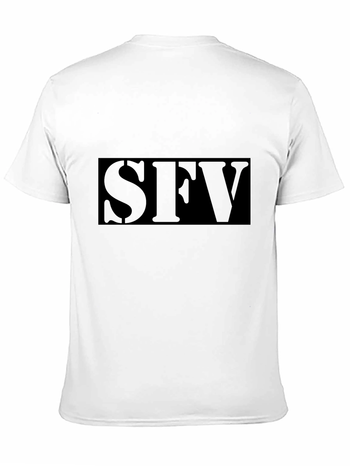 SFV Black Graphic Tee - Mens Casual T-Shirt