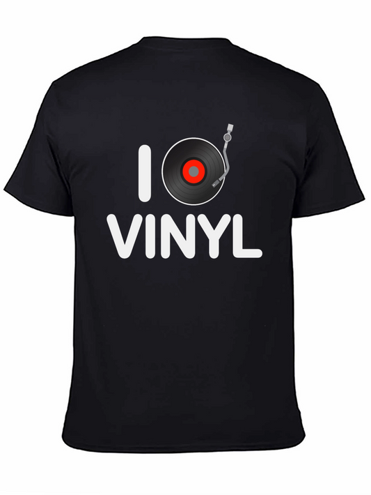 I Love Vinyl Graphic Tee - Music Lover Shirt