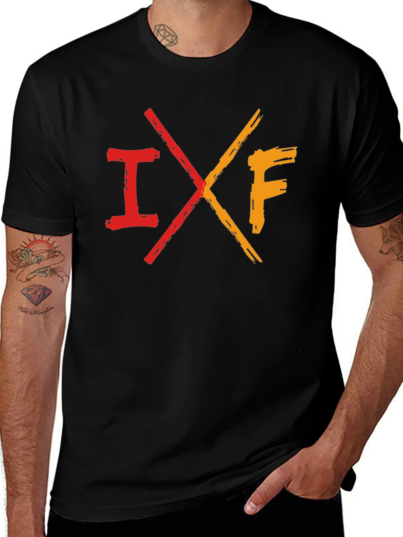 IXF Graphic Print Mens Black T-Shirt