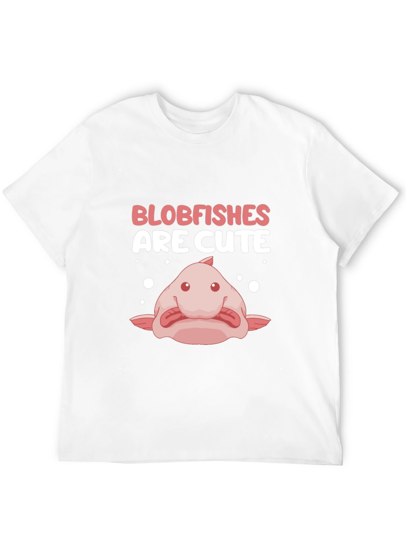 Blobfish Are Cute Black T-Shirt