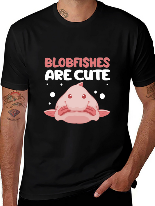 Blobfish Are Cute Black T-Shirt