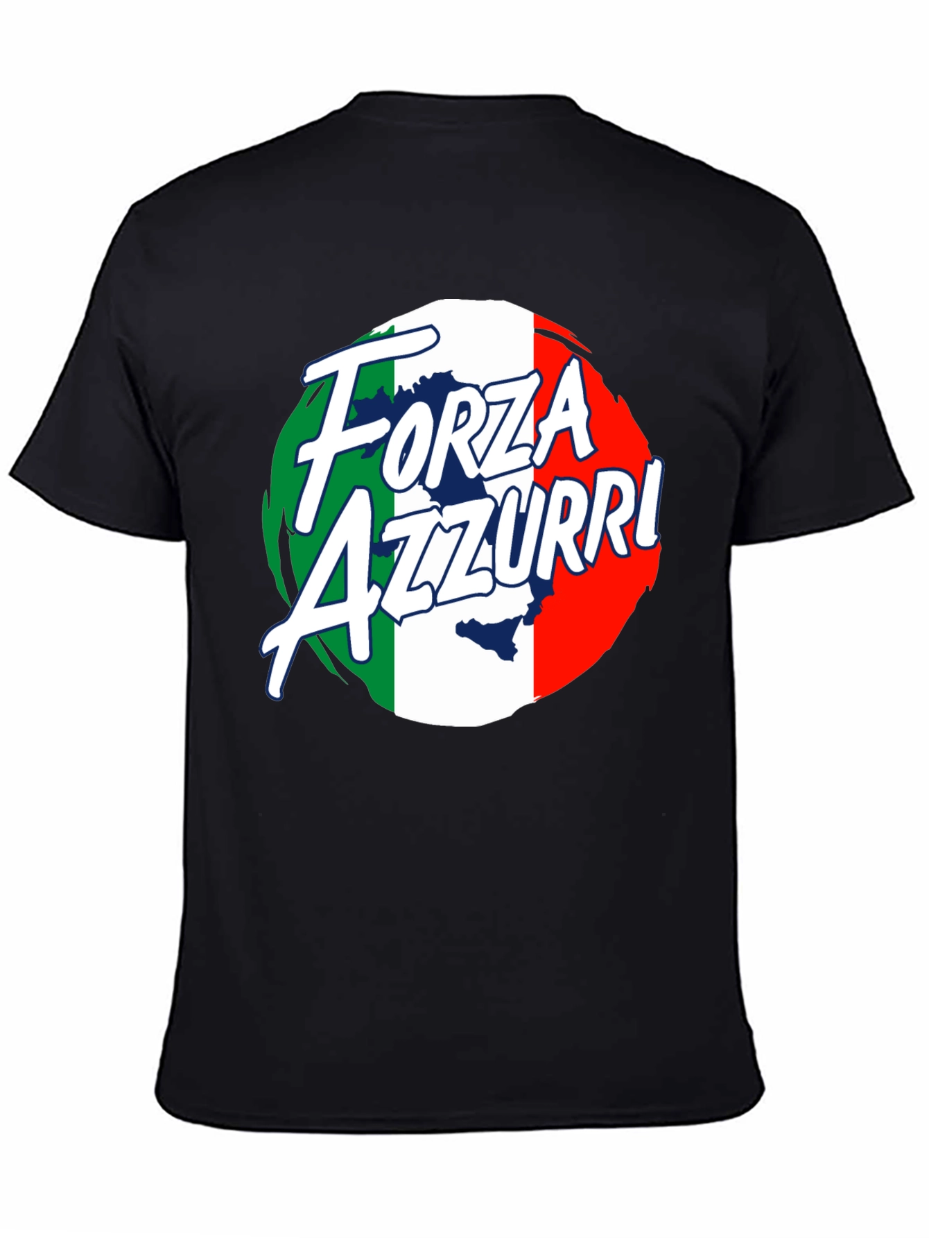 Forza Azzurri Italy Flag T-Shirt