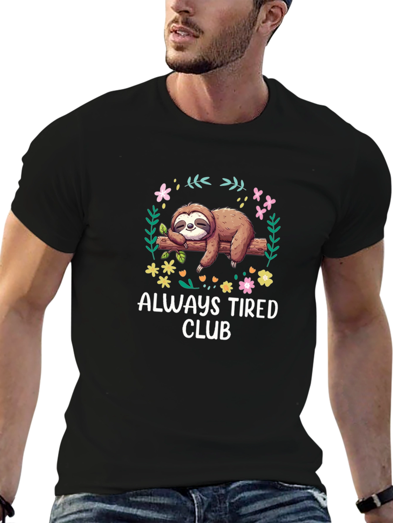 Always Tired Sloth Graphic Tee