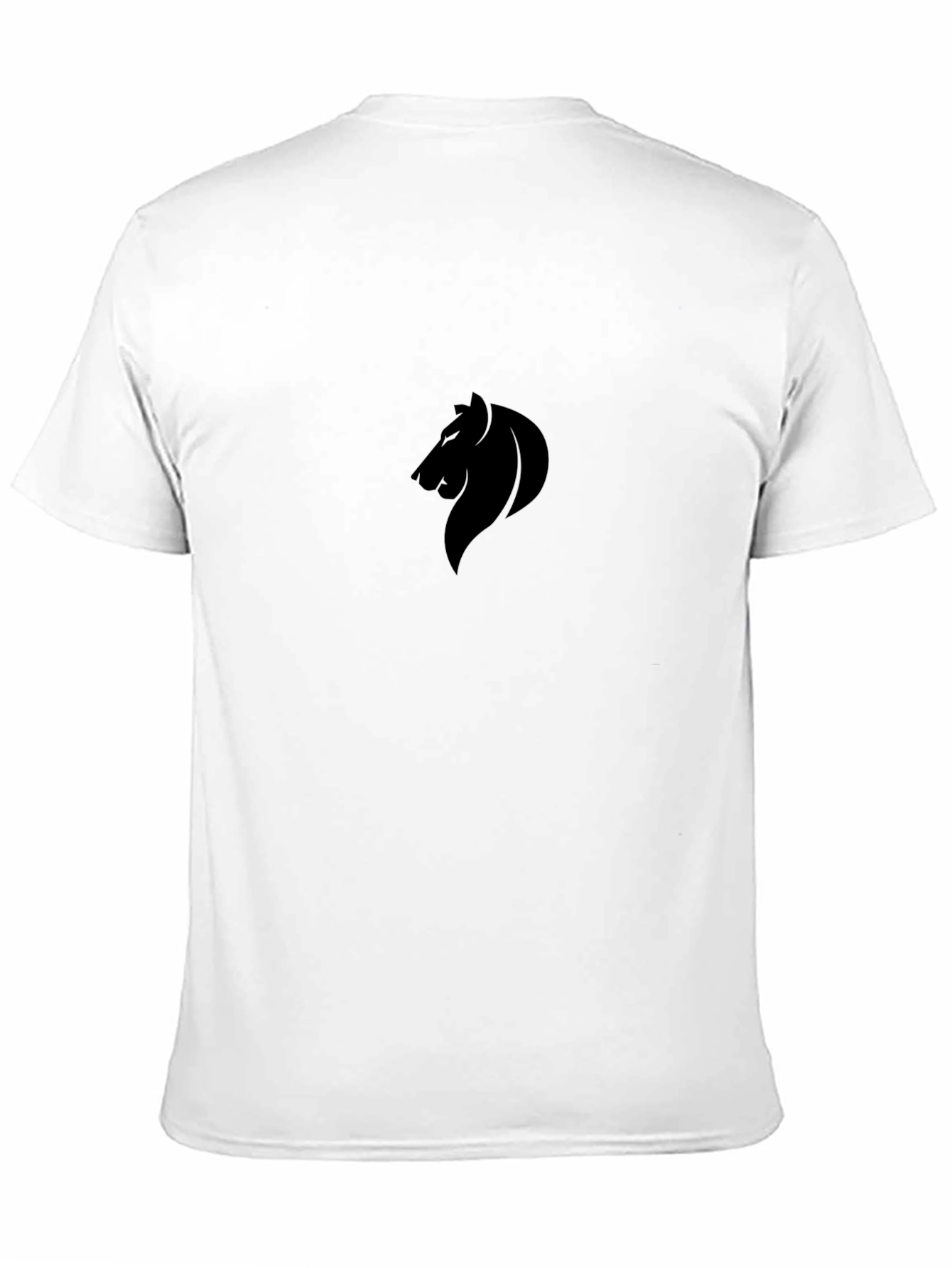 Lion Silhouette Black Tee - Modern Style