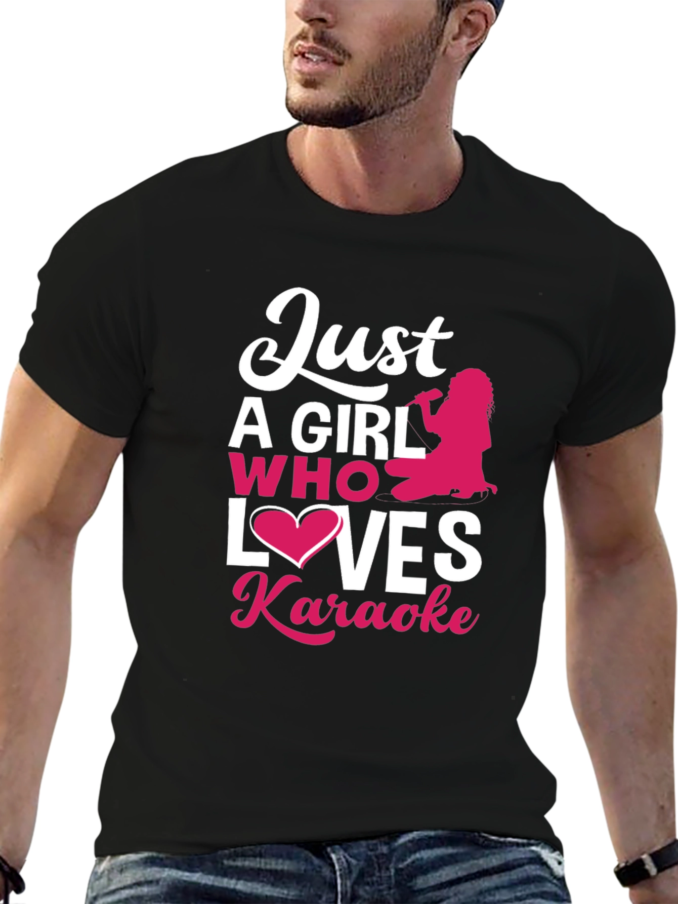 Just a Girl Who Loves Karaoke T-Shirt
