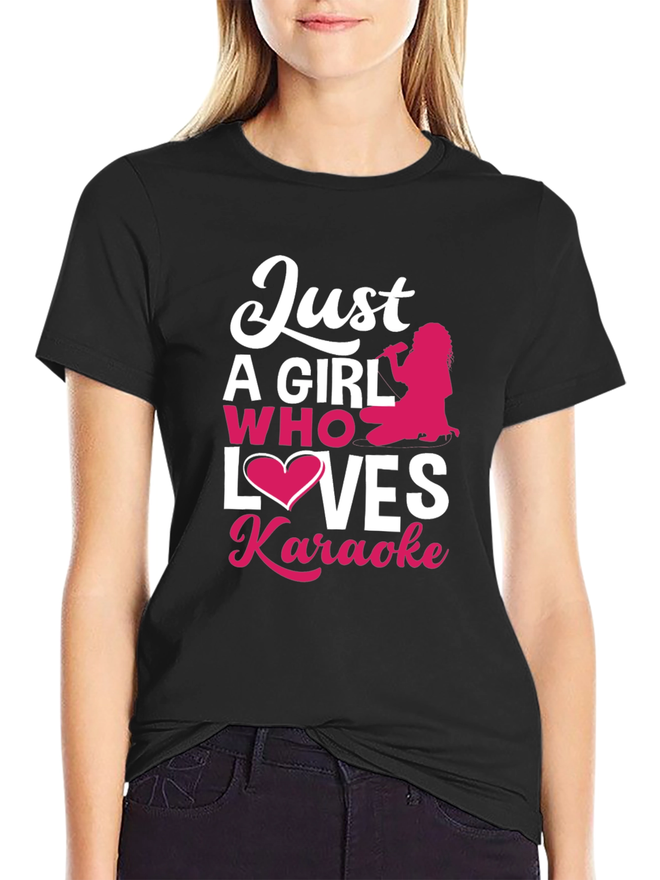 Just a Girl Who Loves Karaoke T-Shirt