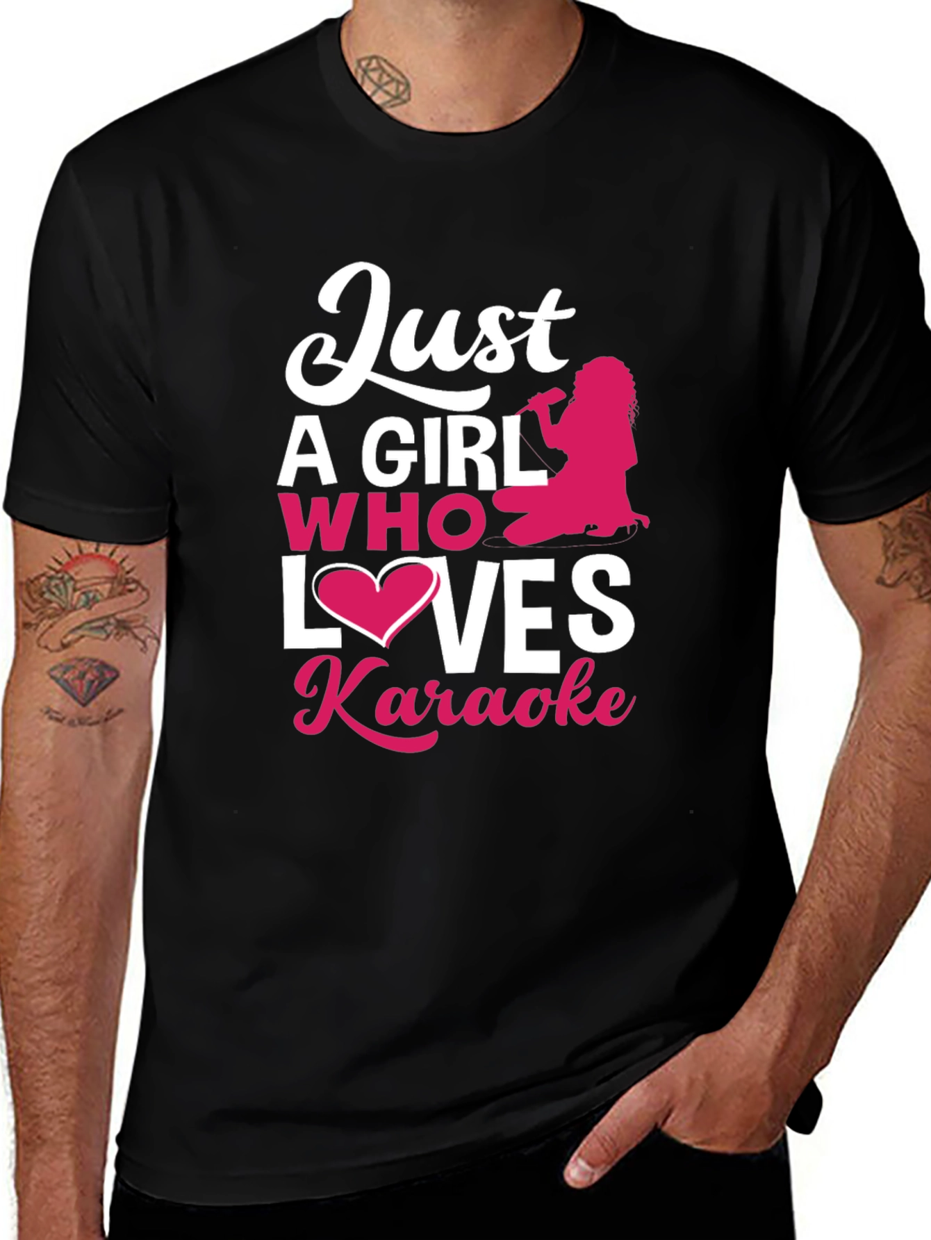 Just a Girl Who Loves Karaoke T-Shirt