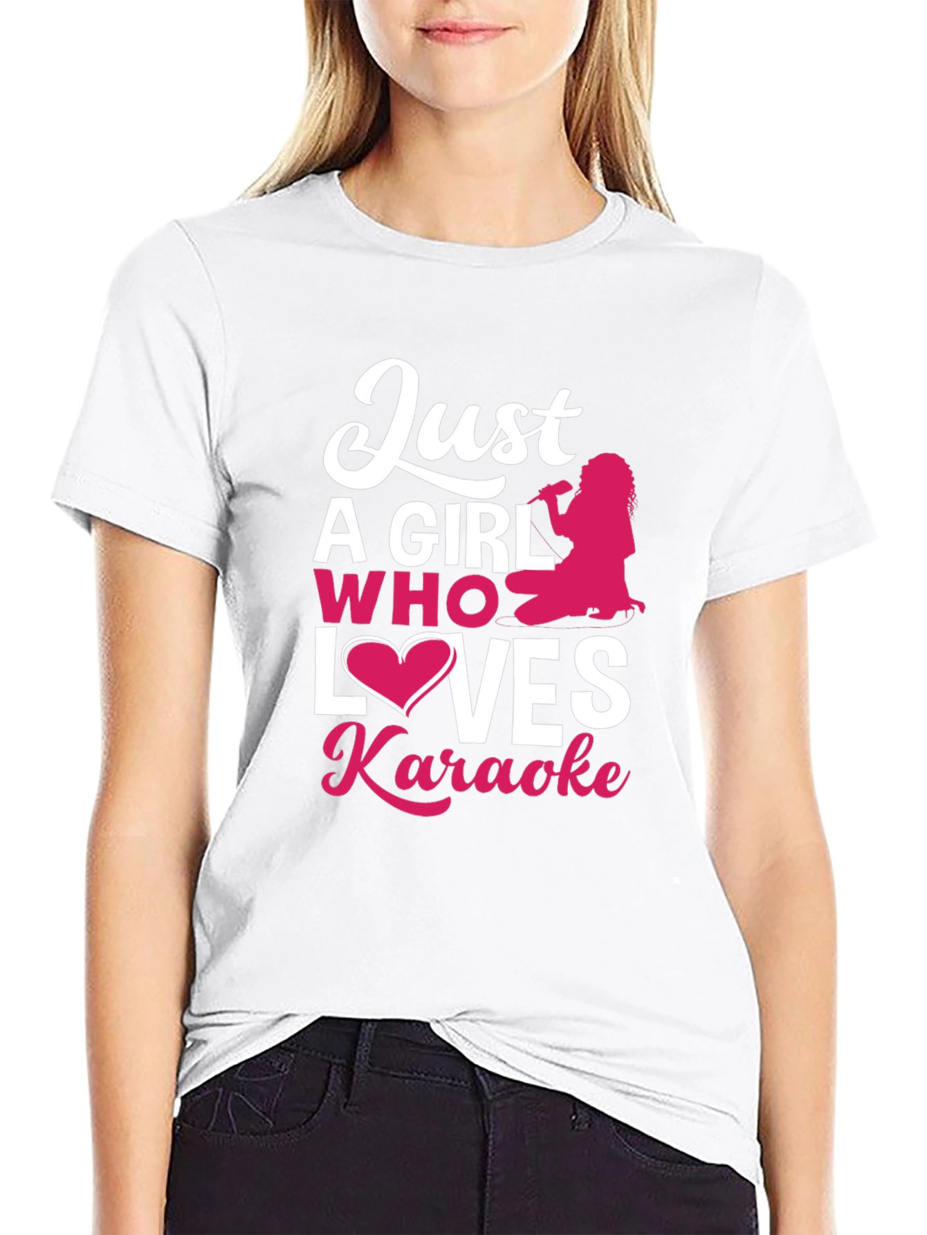 Just a Girl Who Loves Karaoke T-Shirt