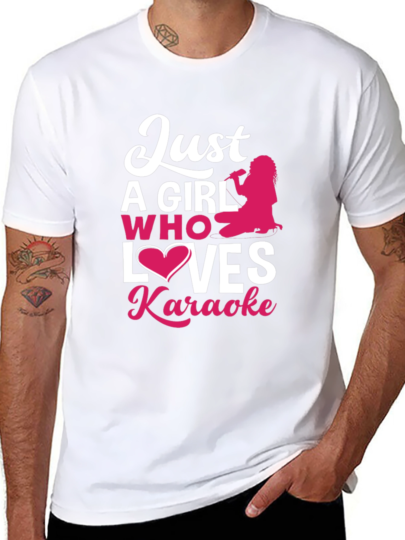 Just a Girl Who Loves Karaoke T-Shirt