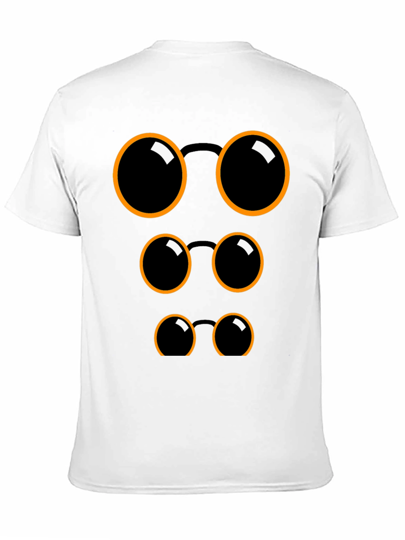 Funny Eyeglasses Graphic Black T-Shirt