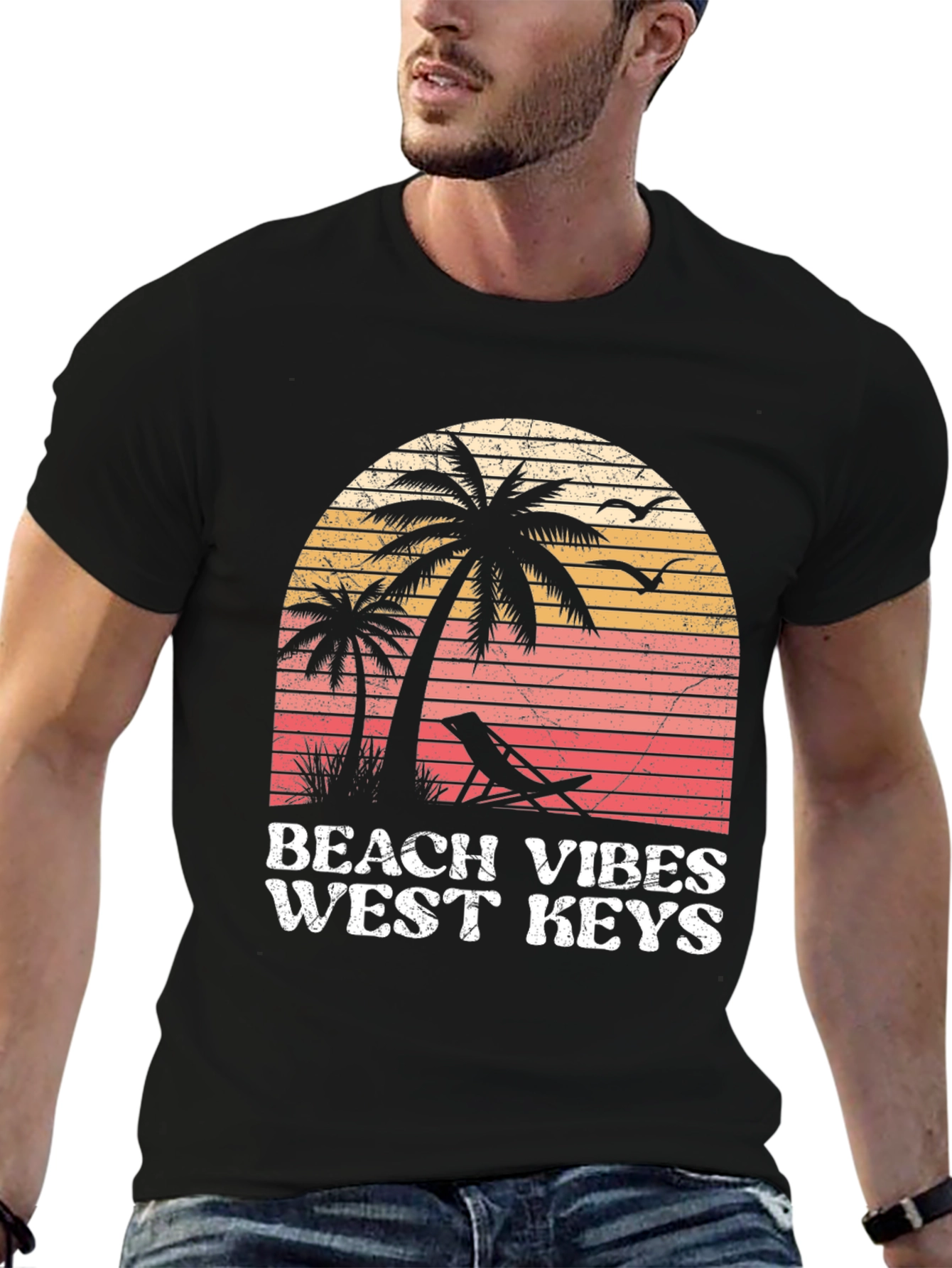 Beach Vibes West Keys Graphic T-Shirt