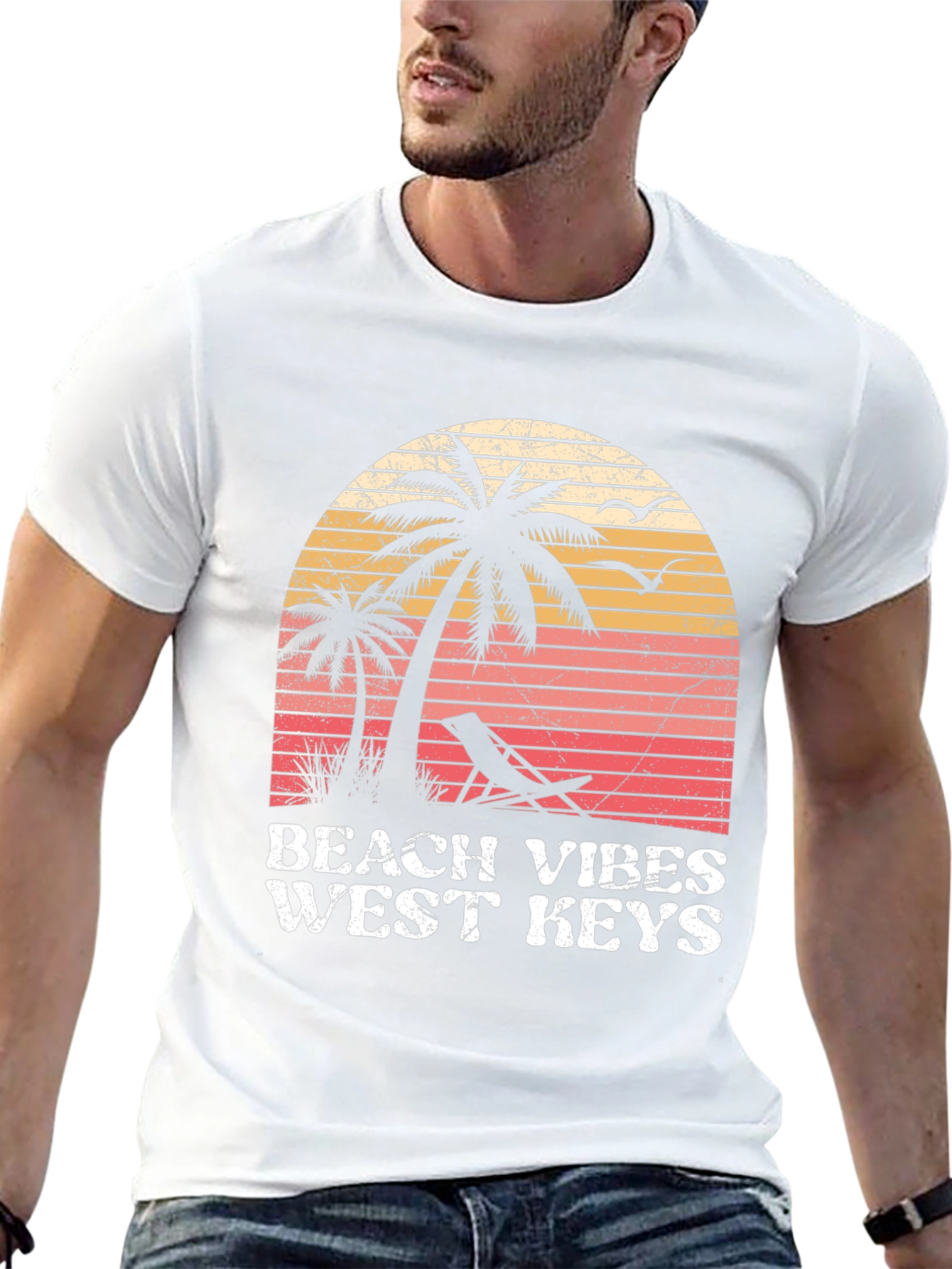Beach Vibes West Keys Graphic T-Shirt