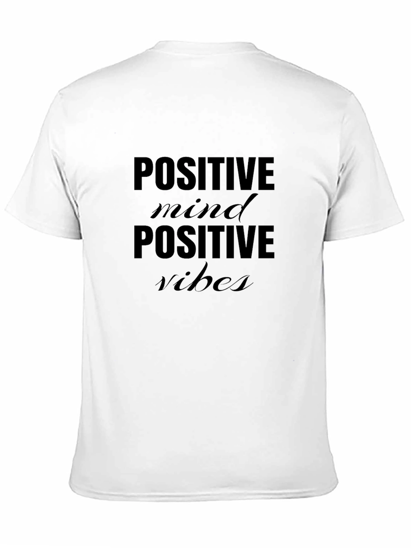 Positive Mind Positive Vibes Black T-Shirt