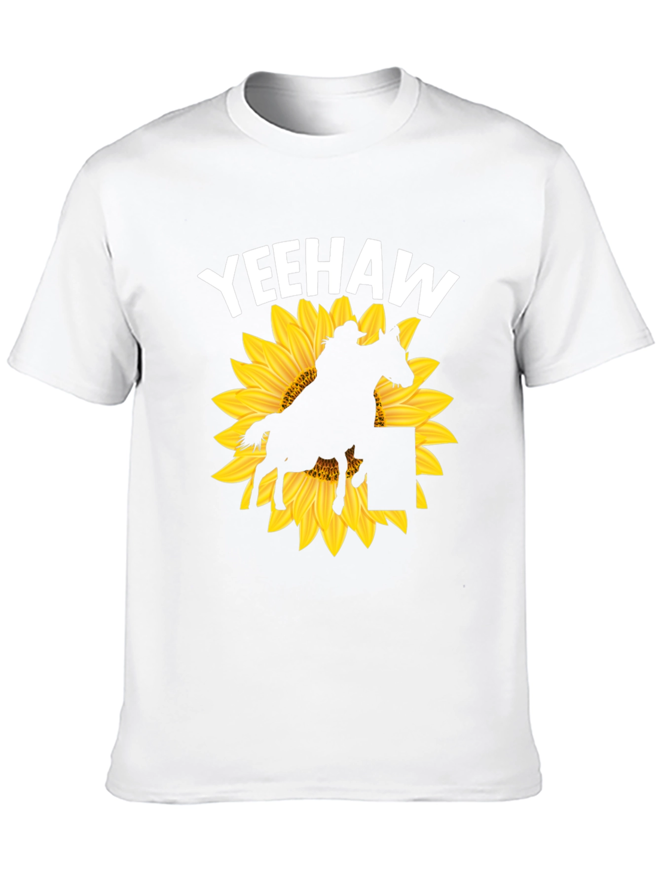Yeehaw Sunflower Graphic T-Shirt - Western Style